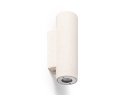 Aplique de Parede Exterior Cimento Iluminação Dupla Face Banjar Bege LEDKIA