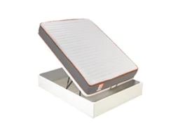 Pack WHAT THE SLEEP Sommier Branco + Colchão Espuma Rap (105 x 190 - 54 Cm de Altura)