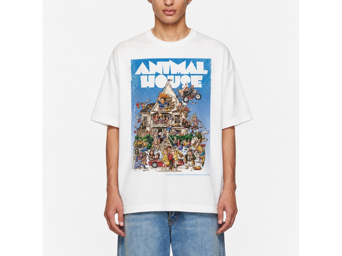 Rockinstone Animal House Movie Poster Time White Adult T-shirt Size:xxxl