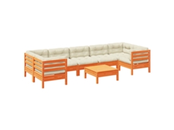 Garden Sofa Set, Garden Sofa Sets Vidaxl Marrom Madeira De Pinho (n/a)