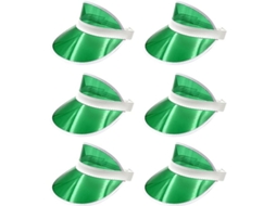 2026-gorra Visera Linjou Unisex Retro Color Candy Ajustável Transparente Chapéu Praia Esporte Uv Proteção 6pcs