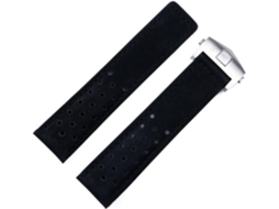 Pulseira de para com 20mm 22mm 24mm Couro Fivela Aço Inoxidável
