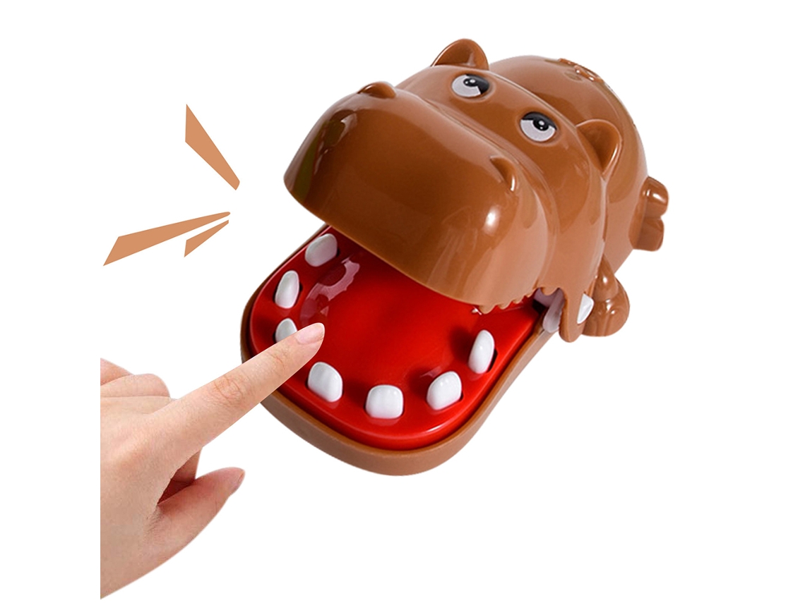 Ats juego de Morder Dedo de Hipopótamo Con Boca Grande para Bebés Y Niños Juguete Divertido Regalo de Fiesta Infantil