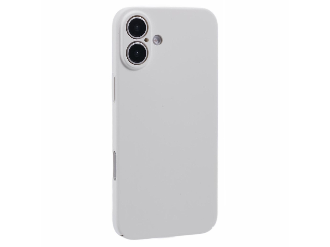 Capa De Celular Tkdaddy Para Iphone 16, Capa De Borracha Rígida Com Toque De Pele, Branca