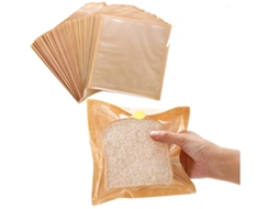 Pacote Com 100 Sacos De Papel Transparentes (17,8 X 19,1 Cm) Janela, Ideais Para Biscoitos, Pão, Doces, Bolos, Donuts, Etc., Adesivos. Alime