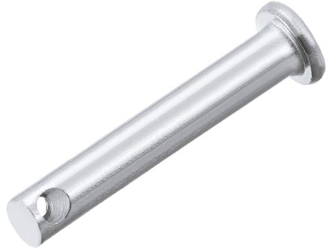 Pinos de articulação de furo único 5mm x 35mm, cabeça plana, aço maciço zincado em CHABERLU