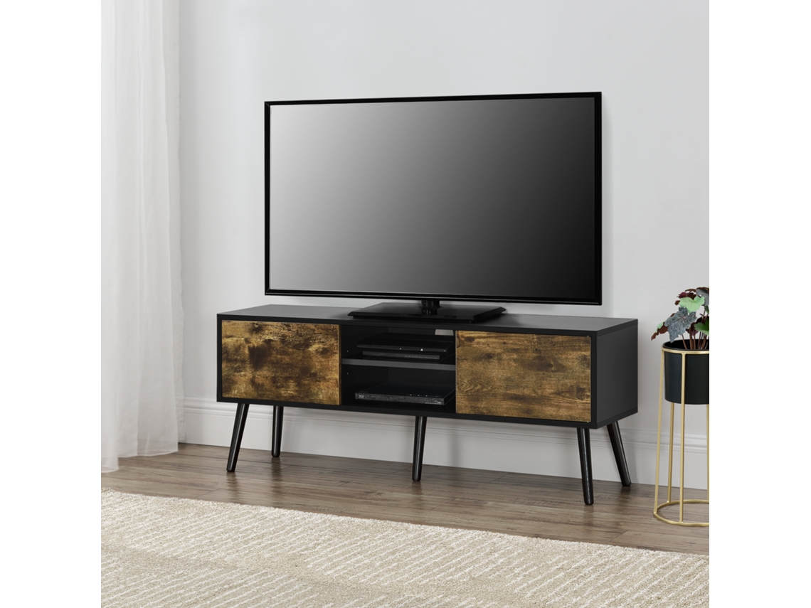 Móvel de TV [EN.CASA] (Aglomerado - Castanho - 120 x 30 x 47 cm)