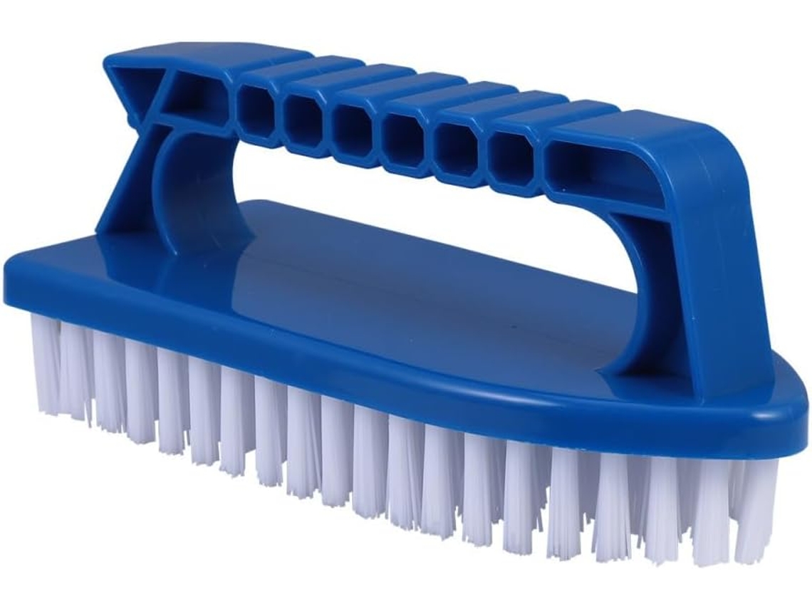 Escova De Limpeza Multiuso Com Cabo Ergonômico Plástico Azul