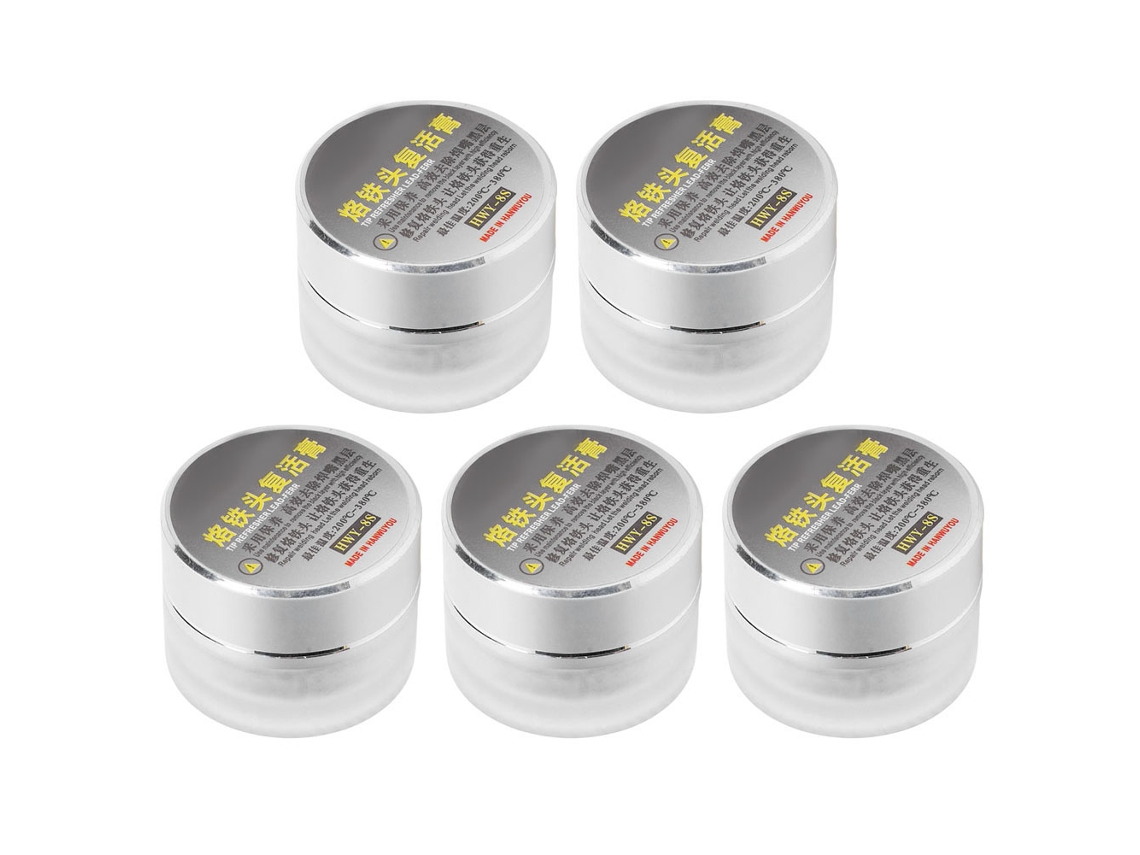 Pasta Regeneradora Para Ponta De Ferro De Solda Hwy‑8s 5pcs - Remove Oxido E Recobre Chumbo