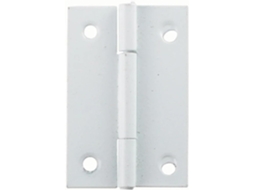 Dobradiça Para Bagagem Pintada De Branco, 50x 32mm, 4 Furos, 1 Peça