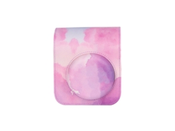 Capa Para Câmera Instantânea Mini 12, Capa Para Câmera Com Pintura Em Nuvem De Pu Brilvibera (rosa)