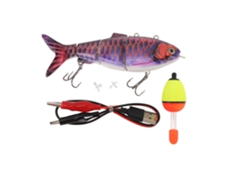 Isca Robótica de Pesca com Led e Propulsor Usb