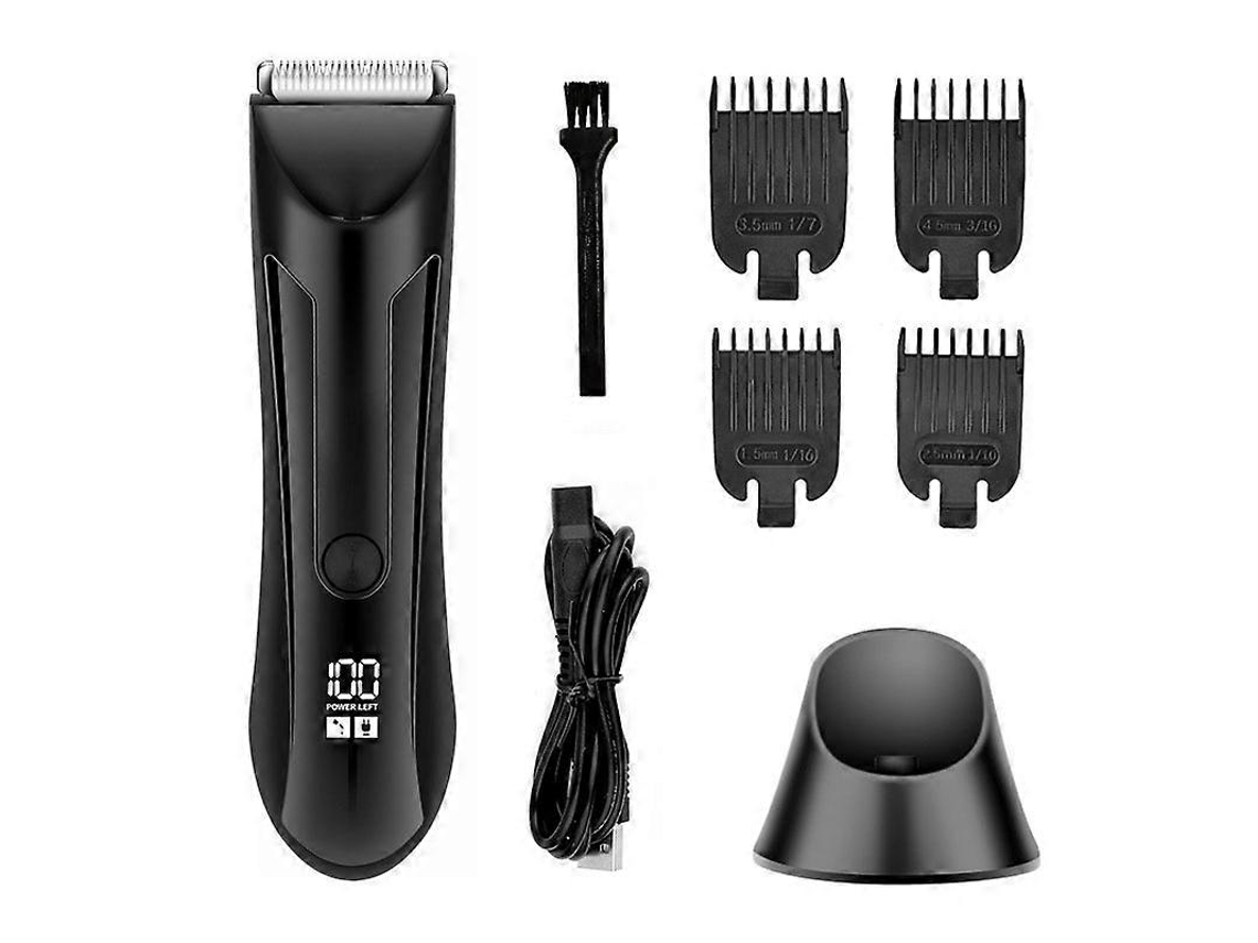 Trimmer Corporal À Prova D'água, Display Led, Base De Recarga