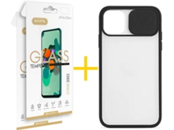 Kit Capa + Película 2 X iPhone 12 Pro Max Skyhe Gel Protection Preto