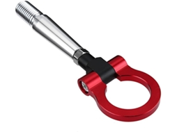 Gancho De Reboque Dobrável Vermelho Para Para-choque E Traseira, Anel Decorativo Funcional Para Carro