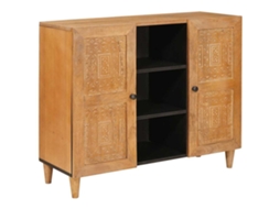 Vidaxl Buffet 90 X 33 X 75 Cm Madeira De Manga Maciça