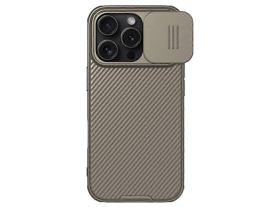 Capa De Celular Camshield Pro Pc Para Iphone 16 Pro, Dourada