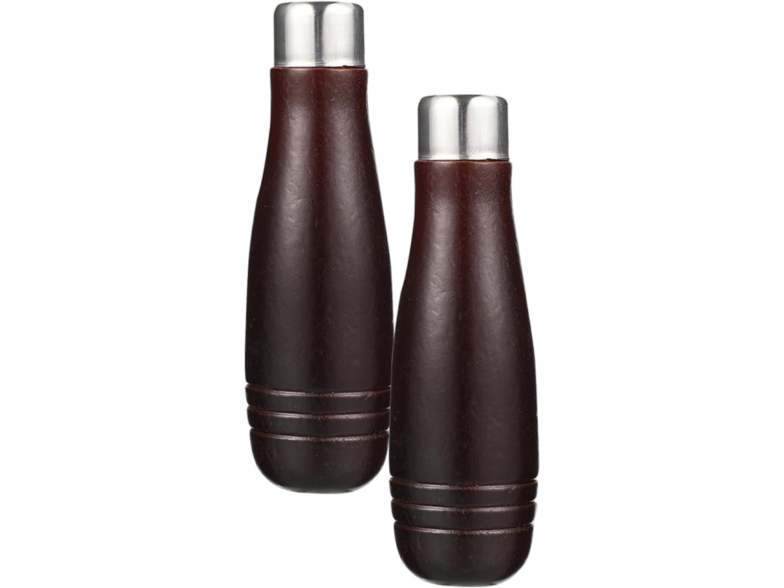 Cabos Ergonômicos De Madeira Marrom Para Limas, Ideais Para Ferramentas De Corte, Conjunto Com 2 Unidades.