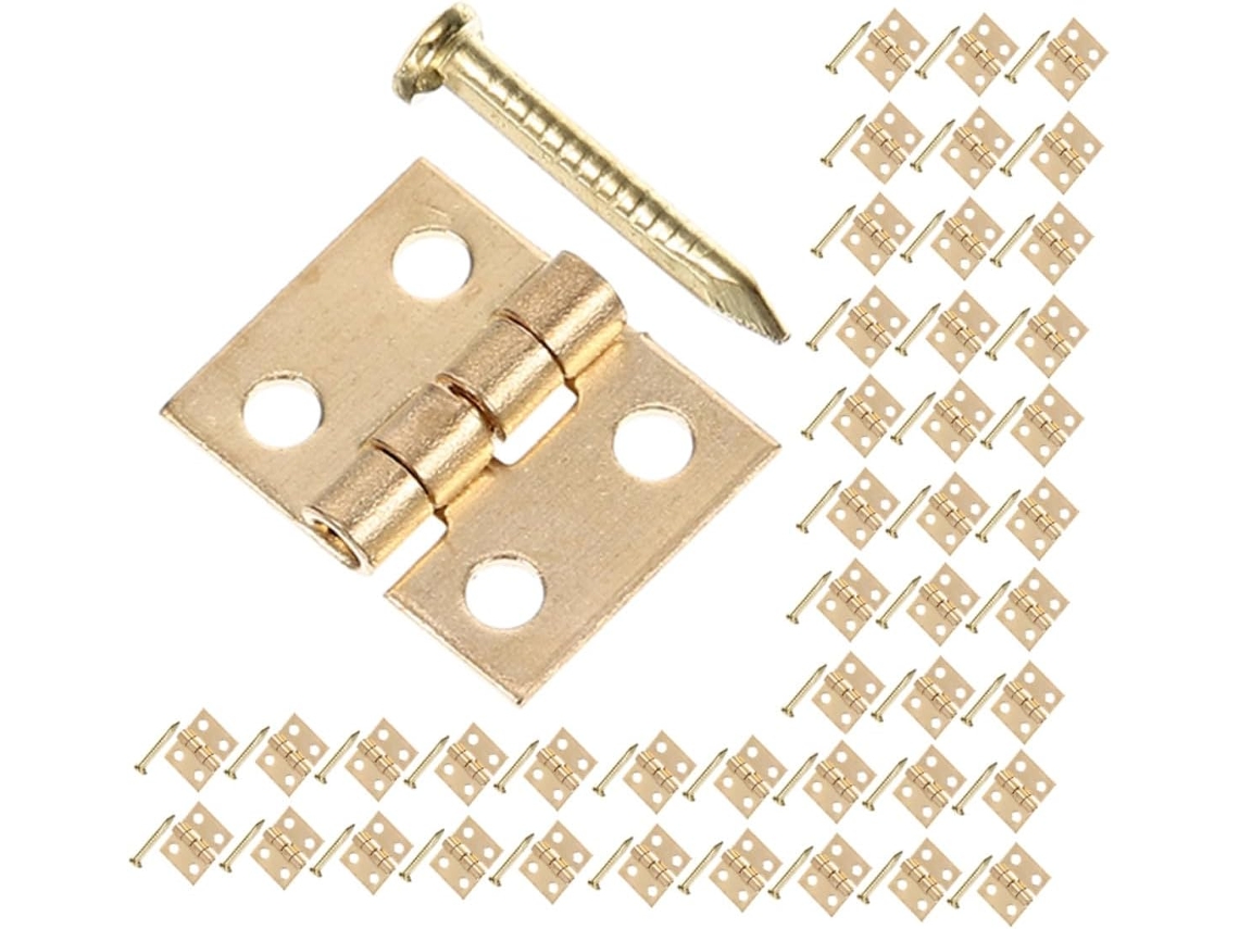 Conjunto Com 50 De Latão Para Caixas Madeira, Baús Joias E Projetos
