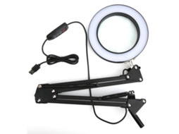 Orevant-lupa Magnética 5x Com Led Ajustável, Pinça De Mesa Para Leitura, Soldagem E Reparos, Cor Dimmable Usb 3