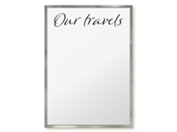 Magnetic Board Our Travels For The Living Room Espelharte (50x70 Cm)