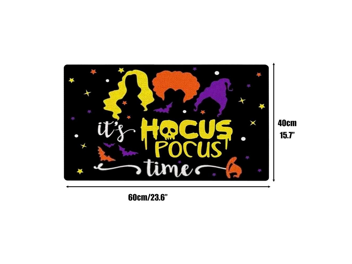 Capacho Halloween Hocus Pocus (antiderrapante, De Borracha) Eoocoo