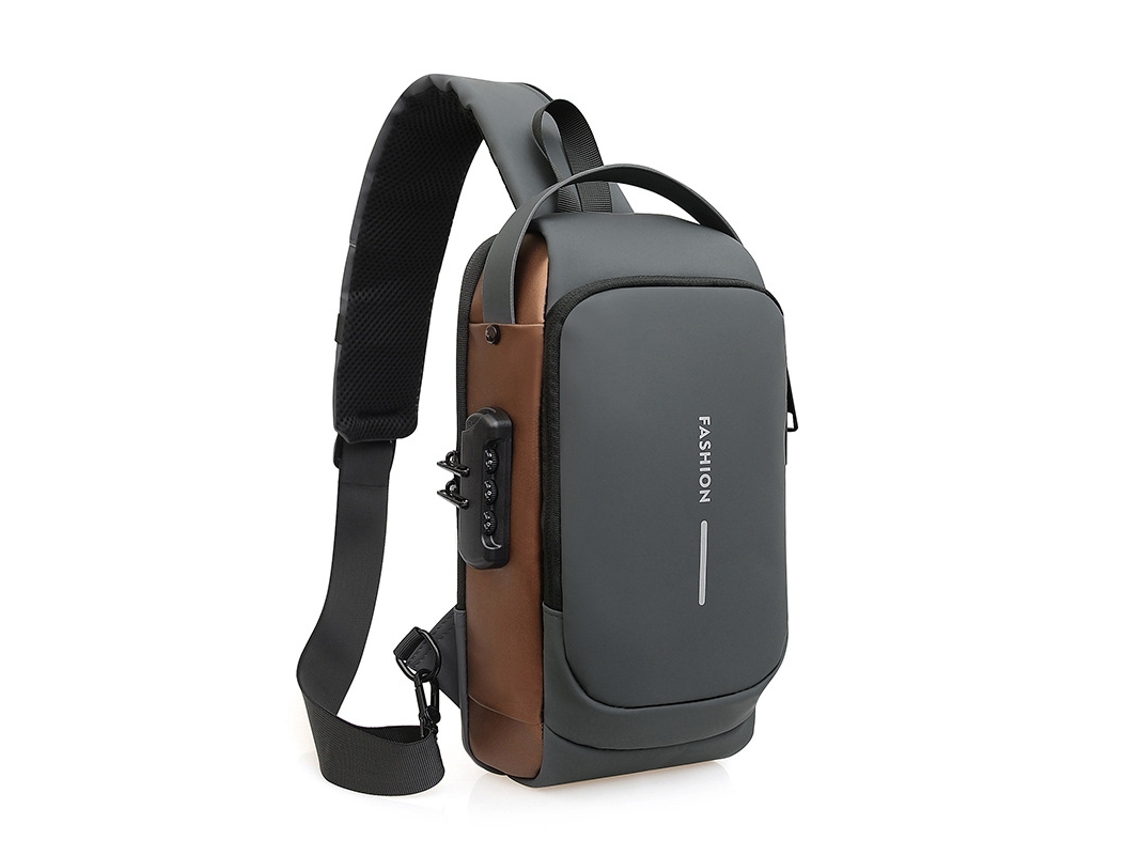 Bolsa Transversal Universal Antifurto Cinza Siurn