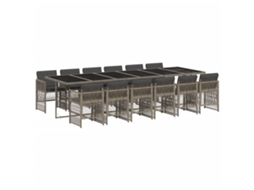 Garden Dining Set, Garden Dining Sets Vidaxl Cinzeto Rattan / Vime (n/a)