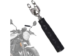 Extensores de espelho retrovisor para motocicleta com suporte de guia ajustável.