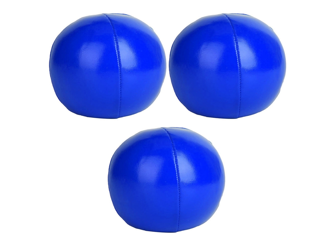 Bolas de Juggling, 3 Peças, de Pu, para Espectáculo, Iniciantes e Profissionais, Azul