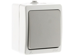 Interruptor Simples Bidirecional Cinza Claro Ip54 Akya Aj Vape
