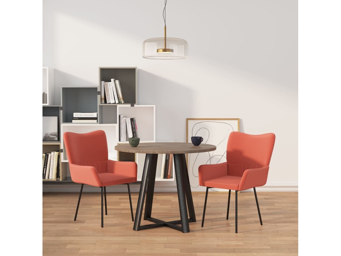 Vidaxl Cadeiras De Jantar 2 Pcs Veludo Rosa