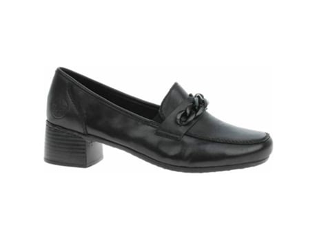 Mocassins de Mulher RIEKER Pele Preto (37)