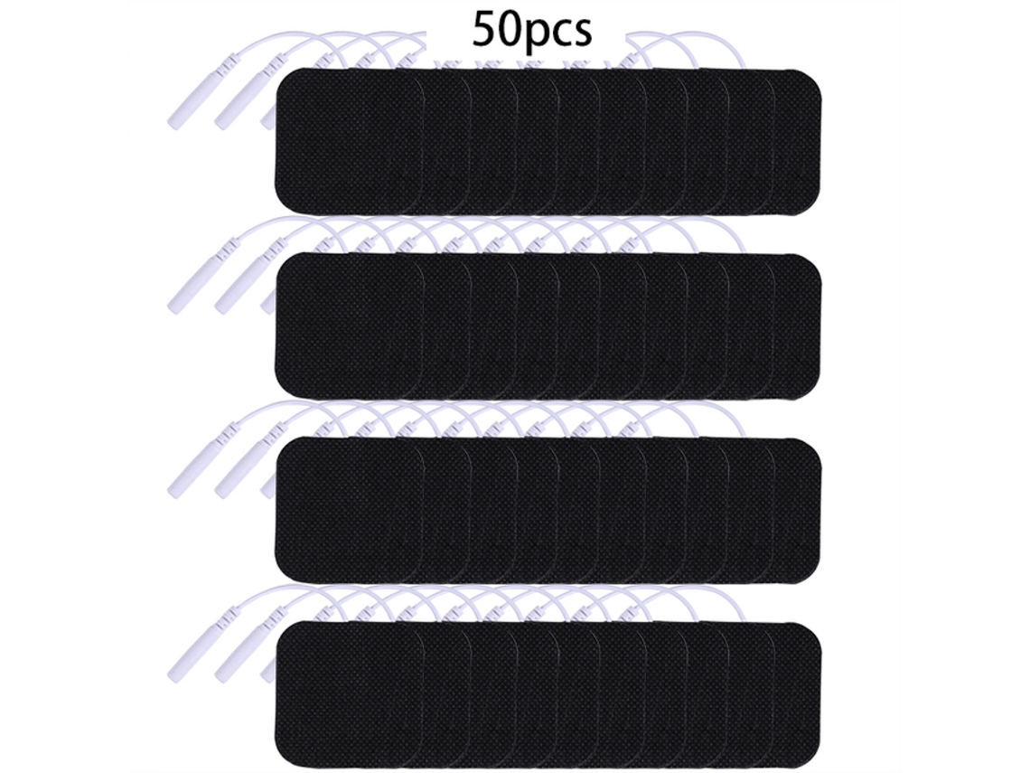Elétrodos Adesivos EIFSON 50pcs 5x5cm 2mm para Ems (preto)