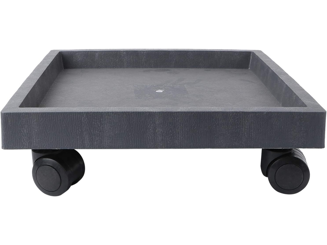 MEOIRUERY Carrinho Para Vasos Quadrados Com Rodas Giratórias De 360 Graus, Para Uso Interno E Externo, Material Plástico Resistente Que Garante Durabilidade, Fá