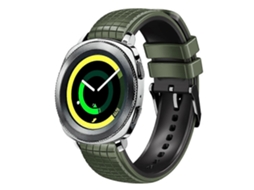 Pulseira De Silicone Bicolor Com Malha De 20 Mm