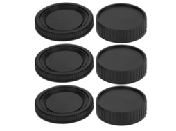 2026 kit de Fundas para Lentes: Tapa Delantera para Cuerpo de Cámara Y Tapa Trasera para Lente