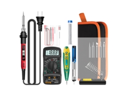 Kit De Soldadura Eléctrica Mini Aneng 60w Com Tela Lcd Digital, Ferramentas De Soldadura Inteligente Para Componentes Eletrônicos