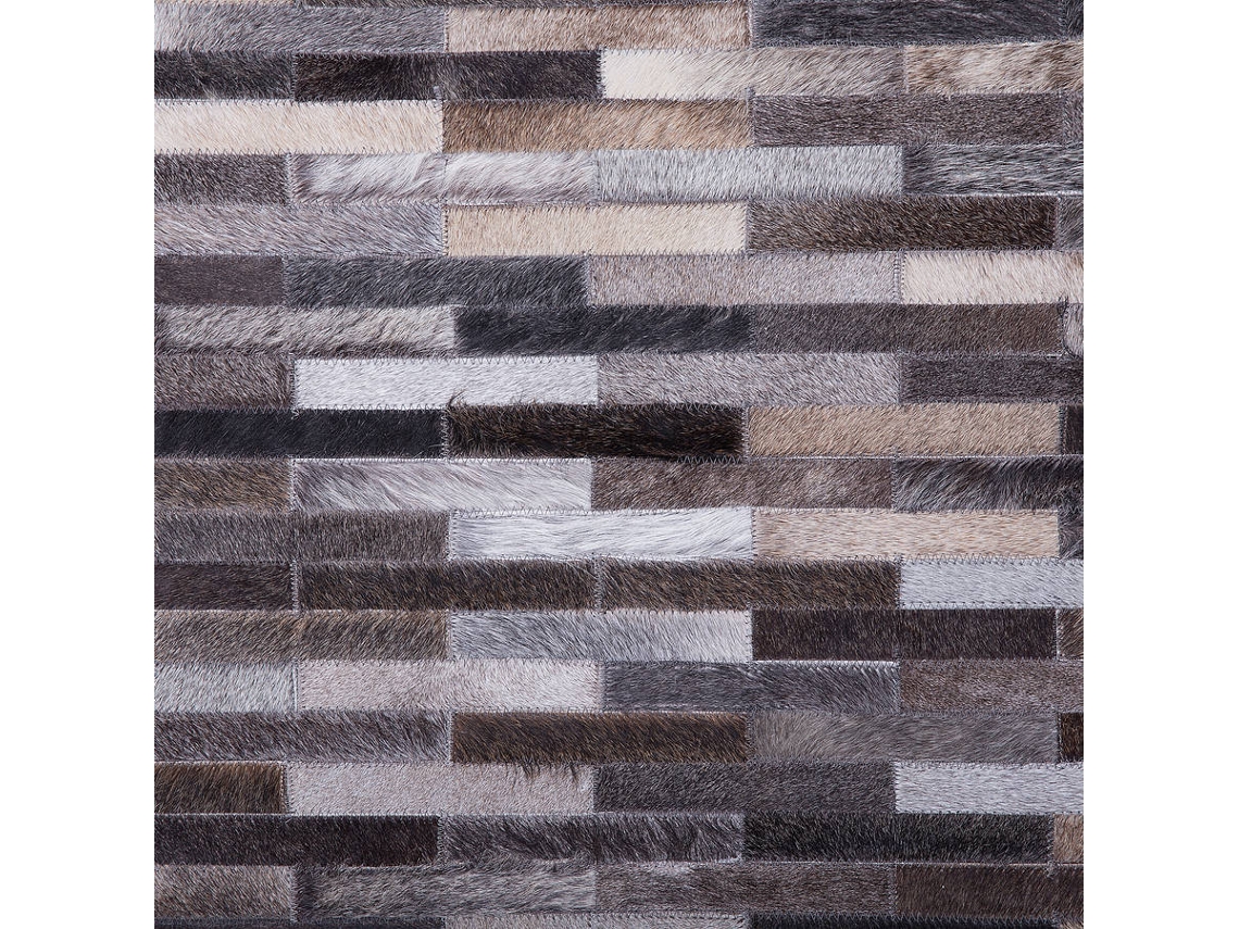 Tapete Ahilli (Castanho - Pele Genuína - 140x200x0.6 cm)