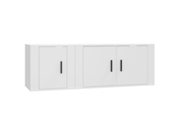 Tv Cabinet Set, Tv Cabinet Sets Vidaxl Branco Madeira Processada (n/a)