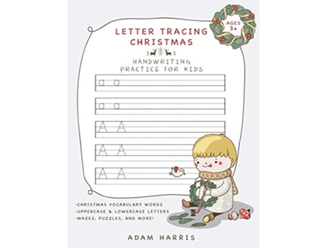 Livro Letter Tracing Christmas Handwriting Practice for Kids Alphabet for Kids de Adam Harris (Inglês)