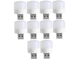 Conjunto De 10 Luzes Noturnas Led Brancas Com Usb Para Quartos Meninos