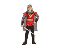 Fato de Menino WIDMANN Rei Artur Vermelho com Capa (Tam.: 5 a 7 anos)
