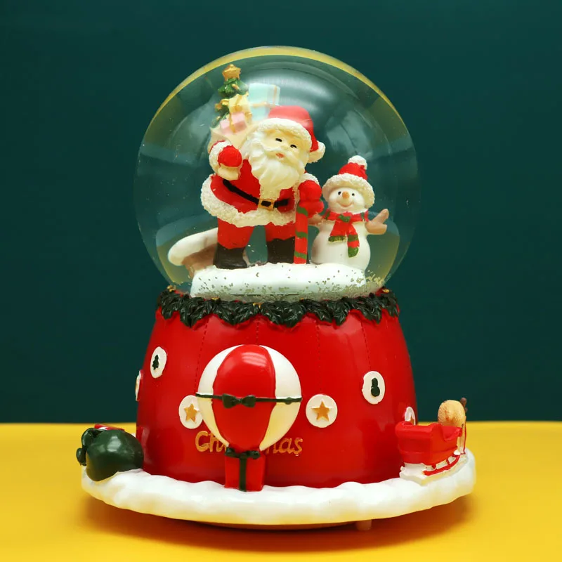 Caixa de Música em Forma de Bola de Cristal com Luz. Presente para o Dia Dos Namorados. MDUG (estilo 35)