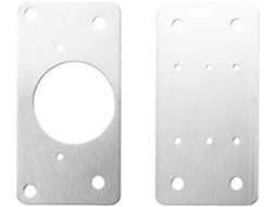 Kit Com 2 Placas De Reparo Dobradiças, Suporte Aço Inoxidável Para