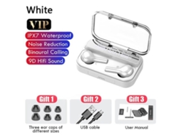 278 Tws Bluetooth 5.0 Fones de Ouvido Sem Fio 9D Estéreo Esportivo À Prova D'Água com Caixa de Carregamento de Microfone 80Cce8D