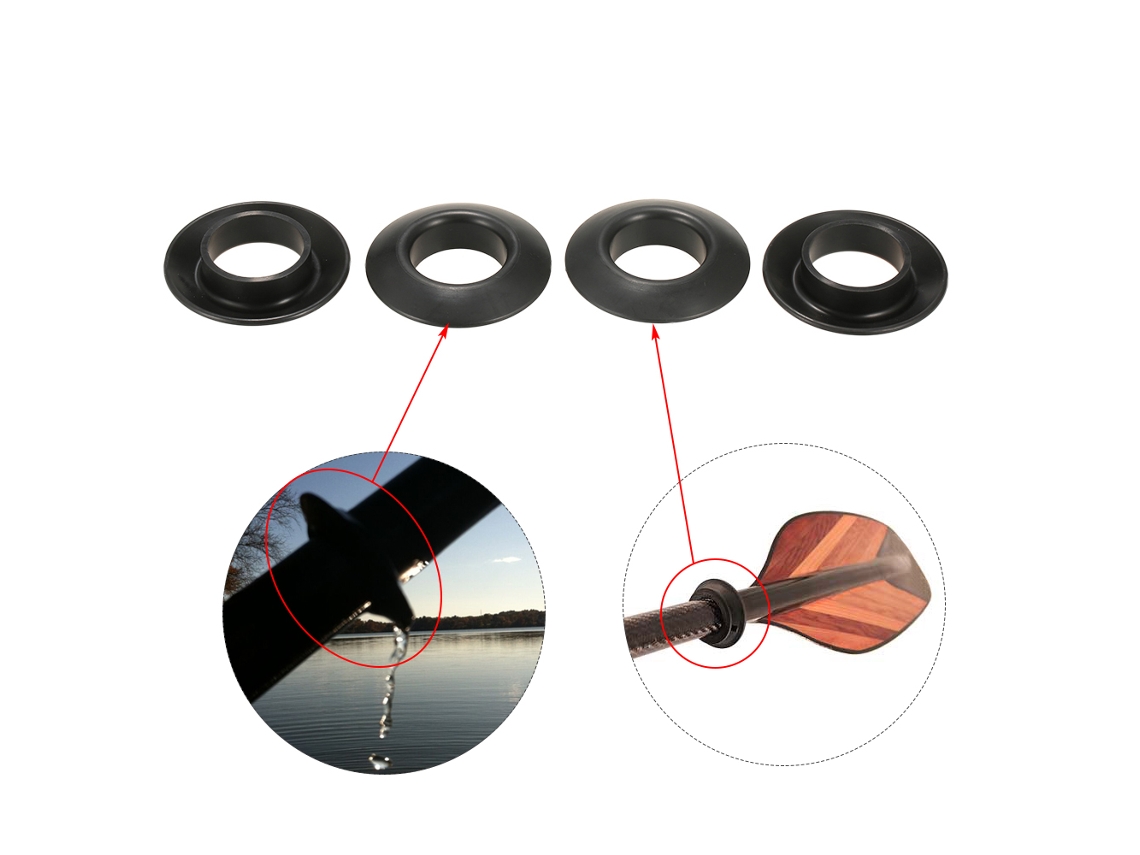 4 Anéis Anti-gotejamento Universal Para Remo De Kayak Canoa Raft Acessórios De Remo Substituição