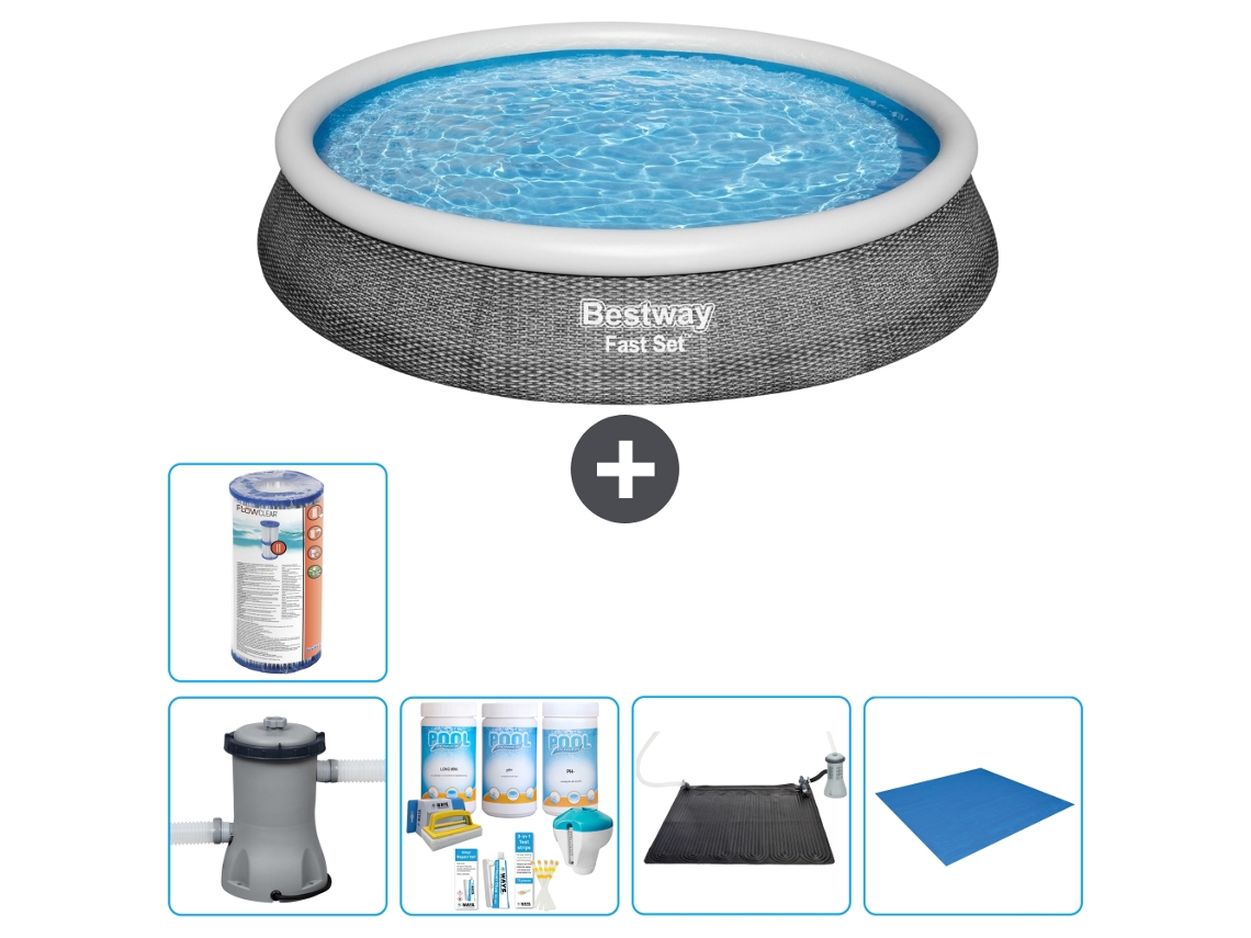 Bestway Piscina Bestway Fast Set Redonda - 396x84 Cm - 6-peças S21446