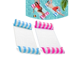 Boia Para Piscina, 2 Peças 4 Em 1, Rede Flutuante Inflável, Rede Portátil Para Praia