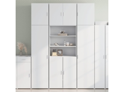 Vidaxl Armário Alto 80x42,5x249 Cm Derivados De Madeira Branco
